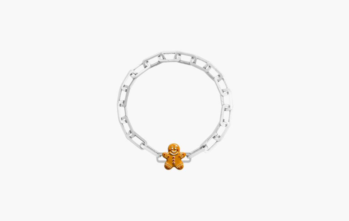 Gingerbread Charm "Silver"