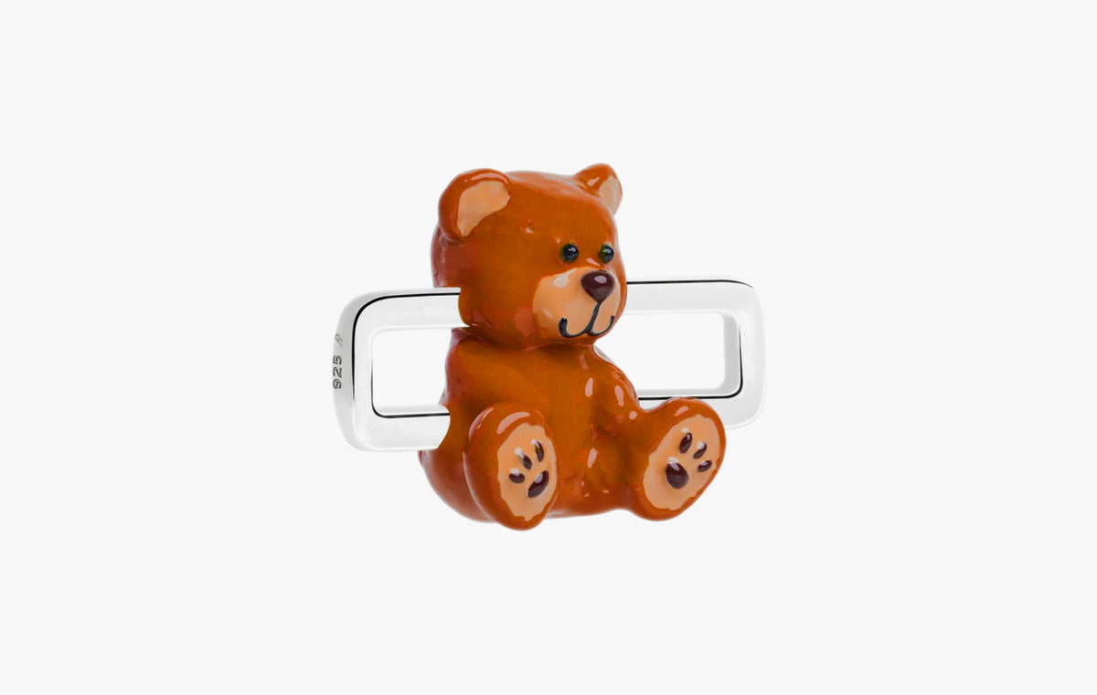 Teddy Bear Charm "Silver"