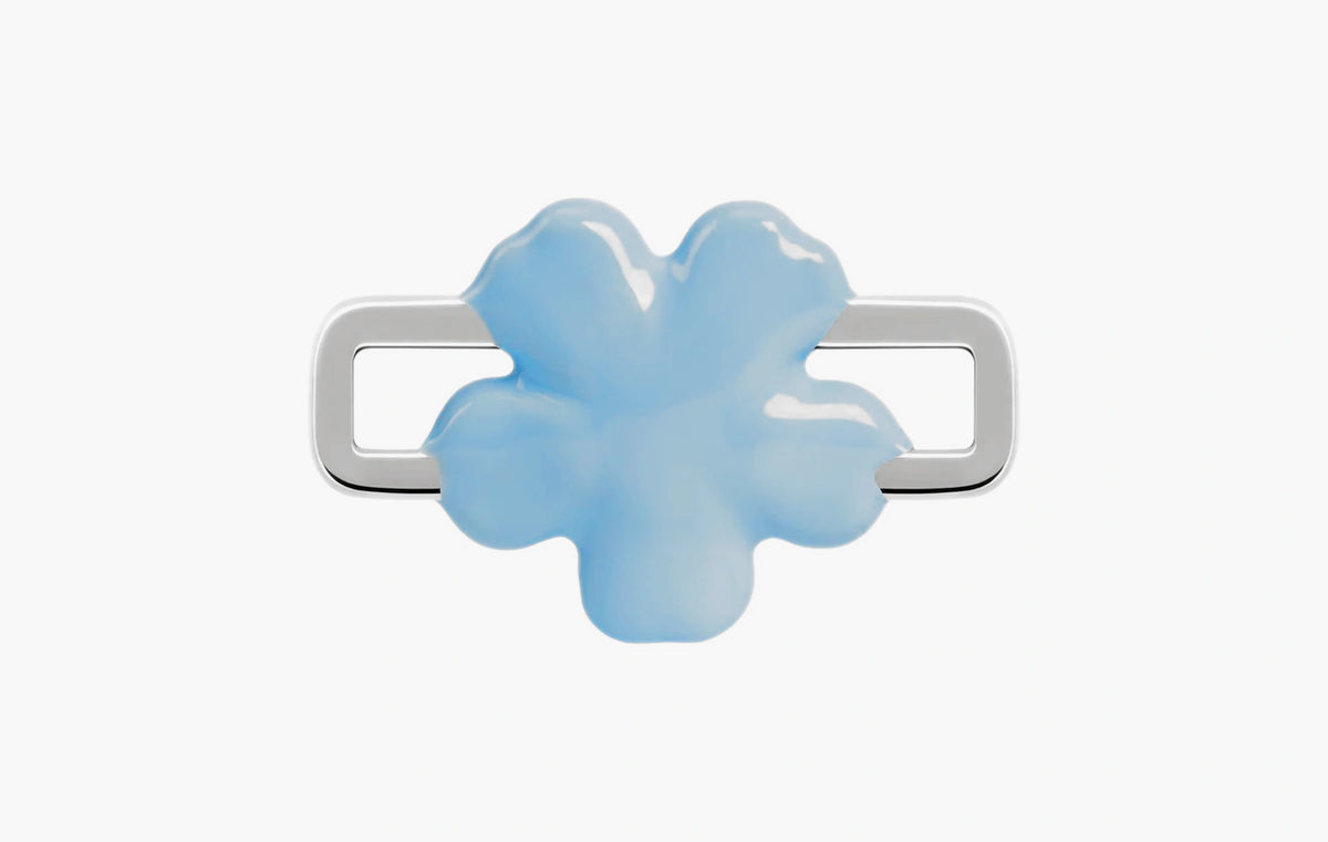 Fleur Bleue Charm "Silver"