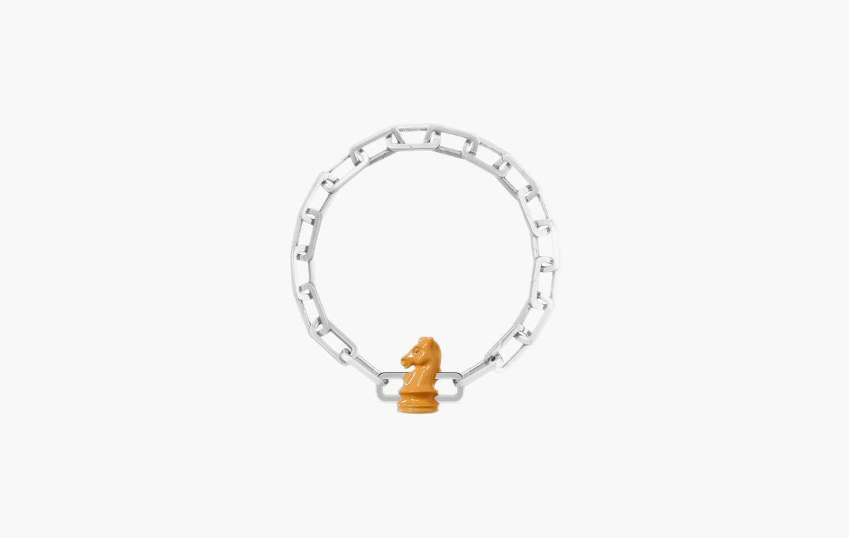 Chess Knight Charm "Silver"