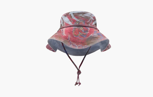 Big Chief Demond Denim Plantation Hat "Red/Multicolor"