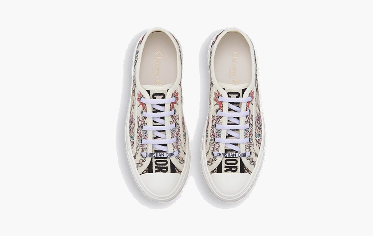 Walk'n'Dior Sneaker WMNS "Cotton Embroidered with Nude and White Millefiori Motif"