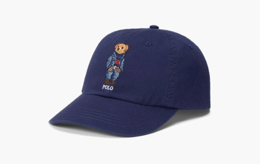 Polo Bear Embroidered Cap "Blue"