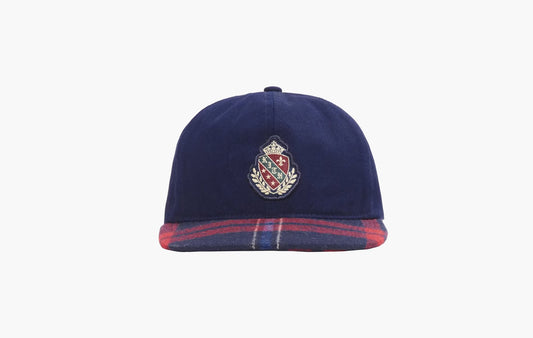 Bergdorf Goodman Wreath Long Bill Cap "Navy"