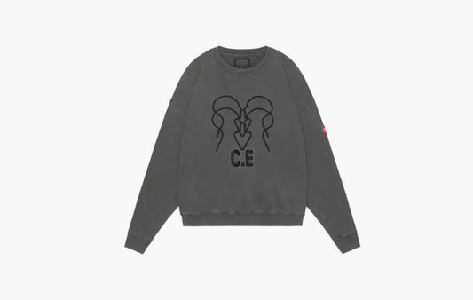 Overdye WB Headsx4 C.E Crewneck Sweatshirt "Chacoal"
