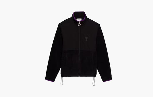 Ami de Coeur Sherpa Zipped Jacket "Black"