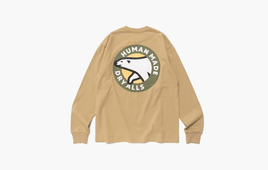 Polar Bear Graphic L/S Tee "Beige"