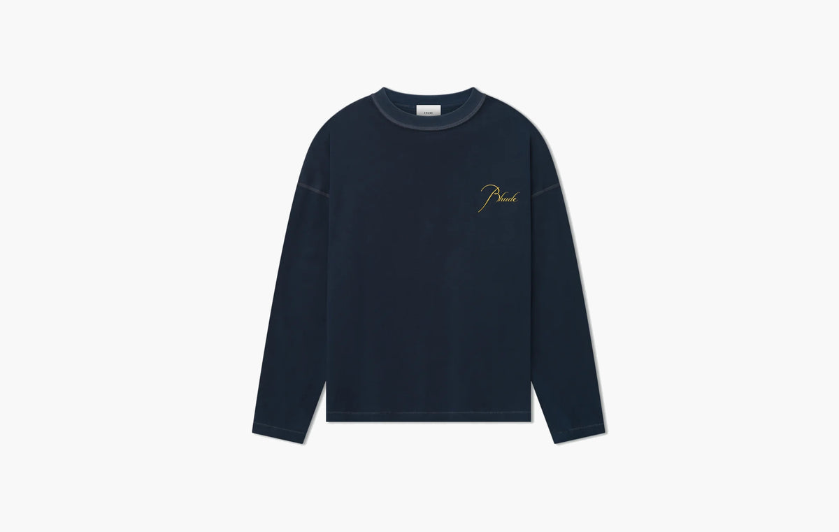 Reverse LS Tee "Navy"