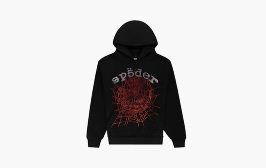 Rhinestone OG Web V2 Hoodie "Black"