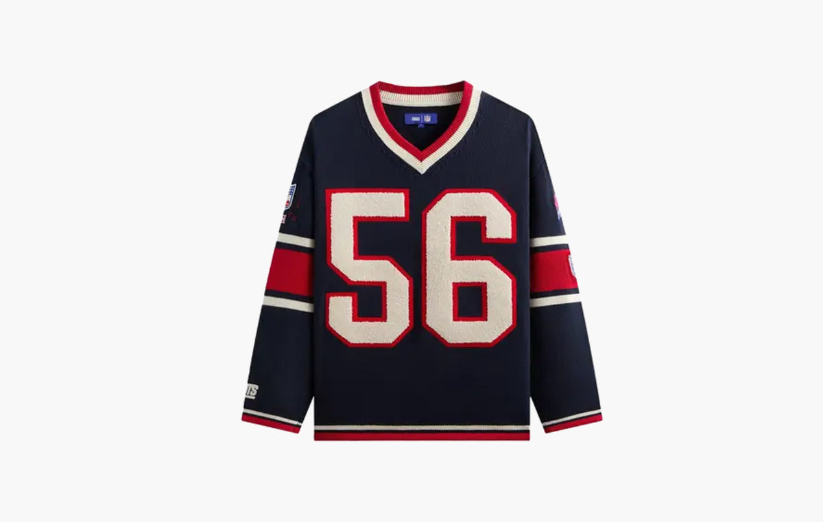 For The NFL New York Giants V-Neck Beau Knit Sweater "Nocturnal"