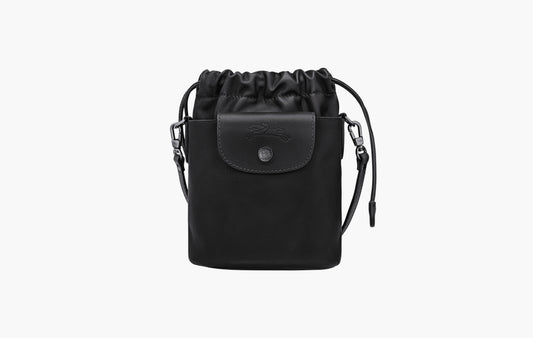 Le Pliage Xtra XS Bucket Bag Leather "Black"