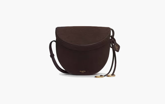 Nububck Leather Belt Bag "Dark Brown"