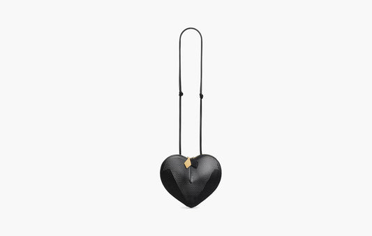 Le Coeur Bag Made Of Mesh Leather "Black"