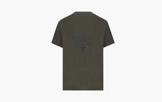 Oversized Embroidered Logo T-Shirt "Greyish Green"