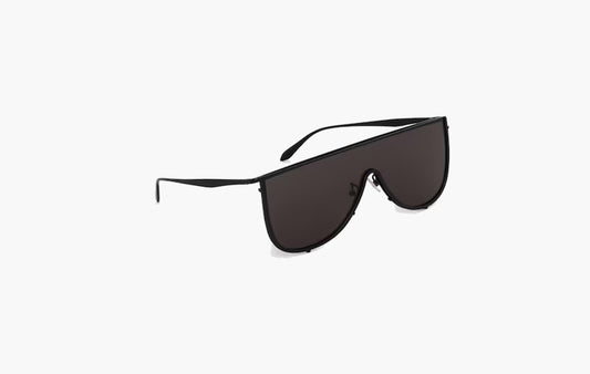 Metal Mask-Shaped Sunglasses "Black"
