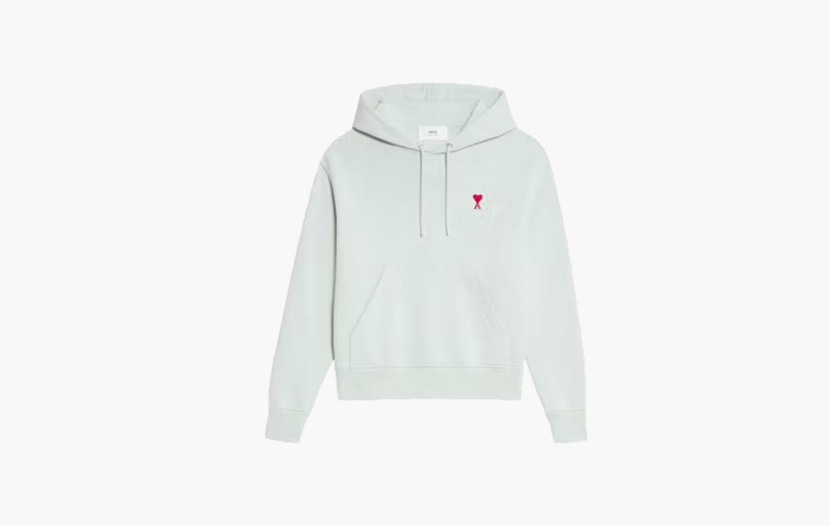 Ami de Coeur Organic Cotton Hoodie "Pale Green/Red"