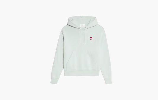 Ami de Coeur Organic Cotton Hoodie "Pale Green/Red"
