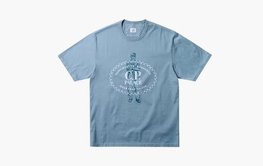 Mercerized Jersey 30/2 Twisted T-Shirt "Blue"