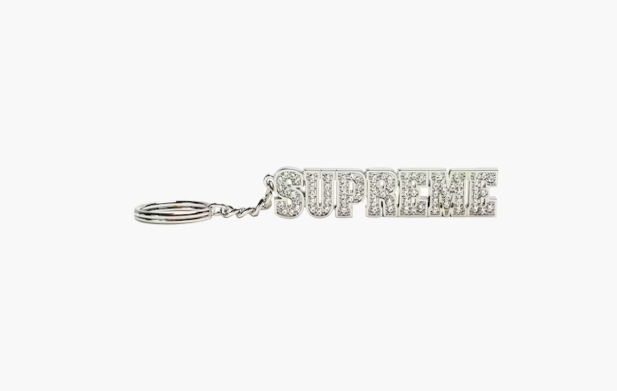 Block Logo Keychain "Silver"