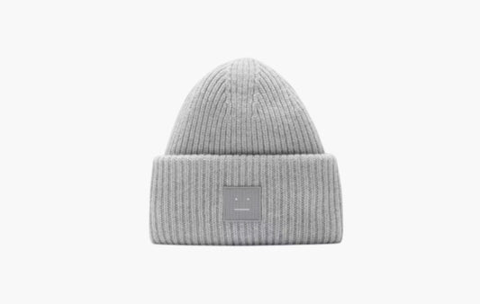 Large Face Logo Beanie "Light Grey Melange"