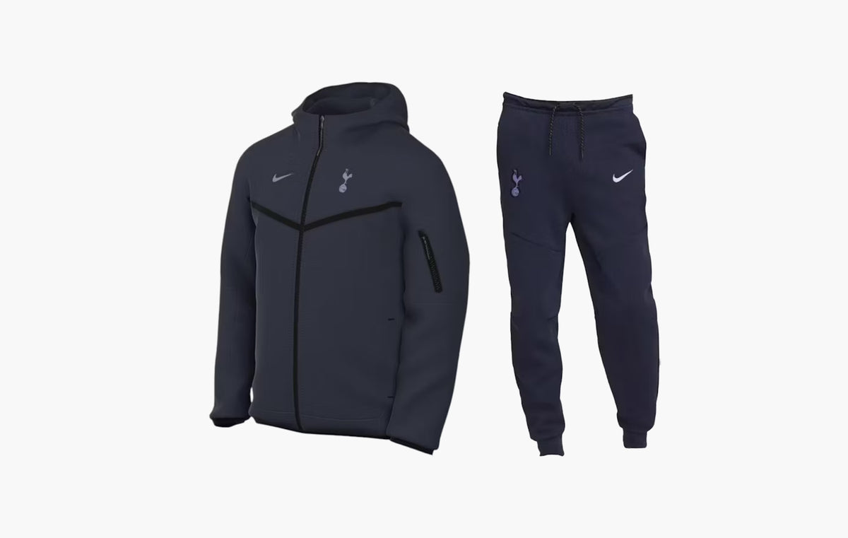 Tottenham Hotspur FC Tech Fleece Full Zip Hoodie & Joggers Set "Navy Blue"