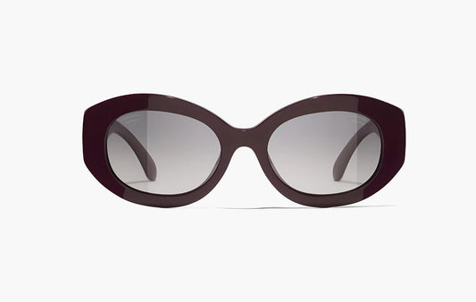 Oval Sunglasses "Brown"