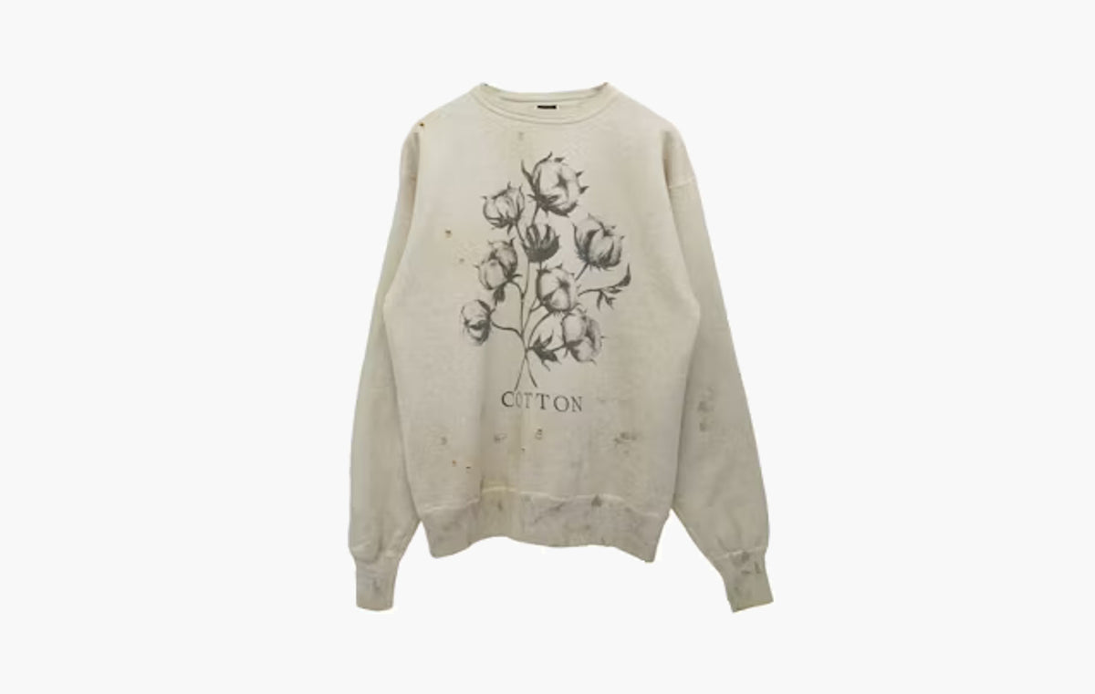 Saint Mxxxxxx x Denim Tears Cotton Crewneck Sweatshirt "Grey"