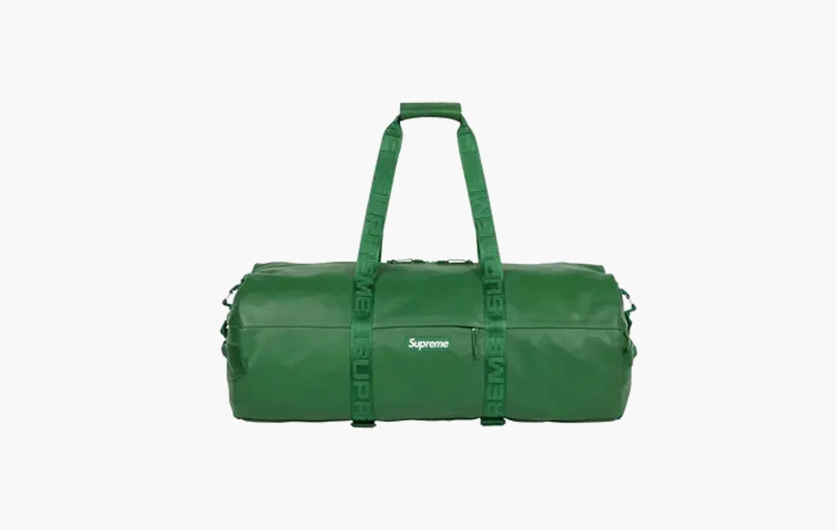 Leather Large Duffle Bag "Green"