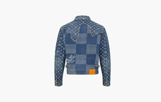 Giant Damier Waves MNGM Denim Jacket "Indigo"