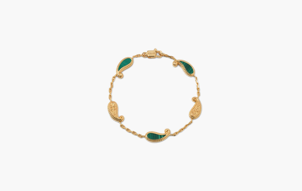 Tears Of Joy Bracelet Gold/Malachite ".925 w/ 18KT Vermeil/Malachite"