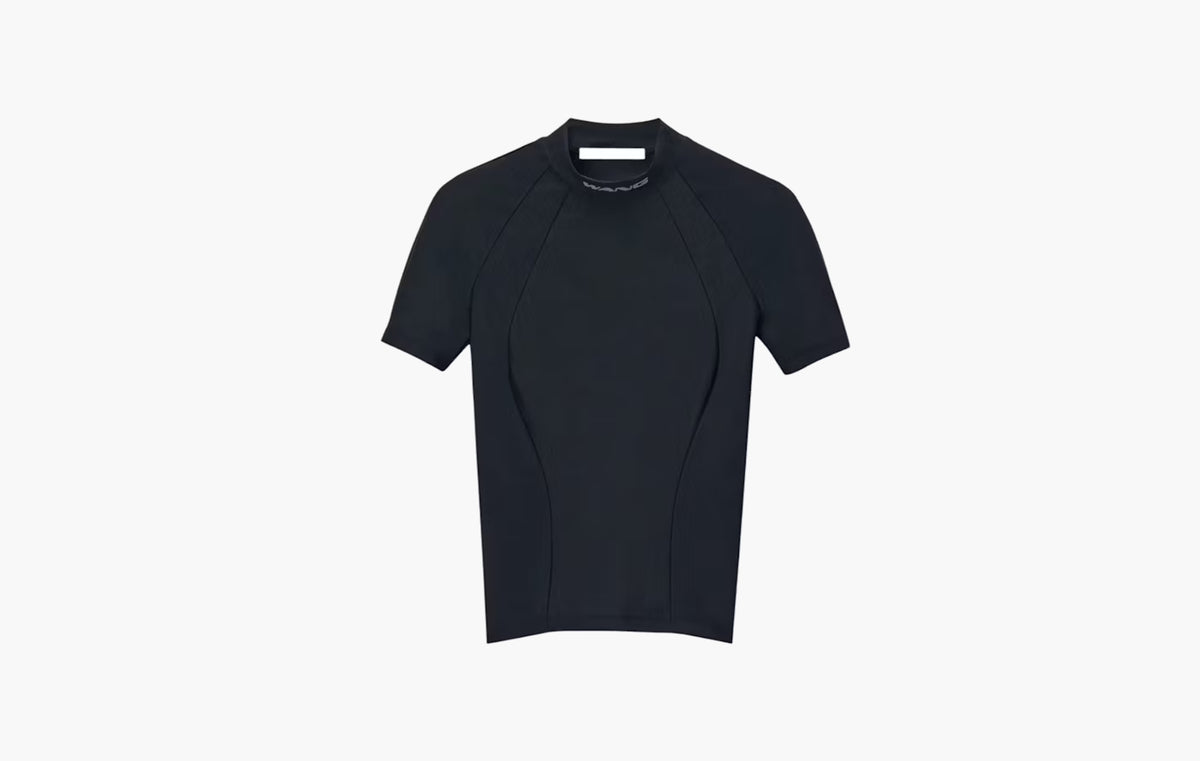 SS W/ Mock Neck Rashguard Top "Black"