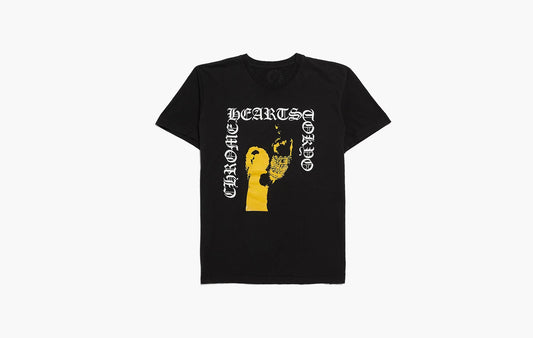 Logo Printed Cotton T-Shirt "Black Yellow and White"