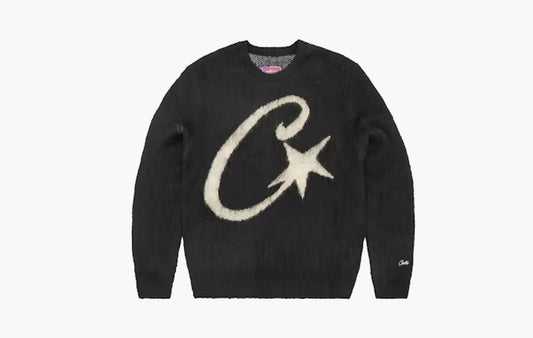 C Star Mohair Knit Sweater "Black"