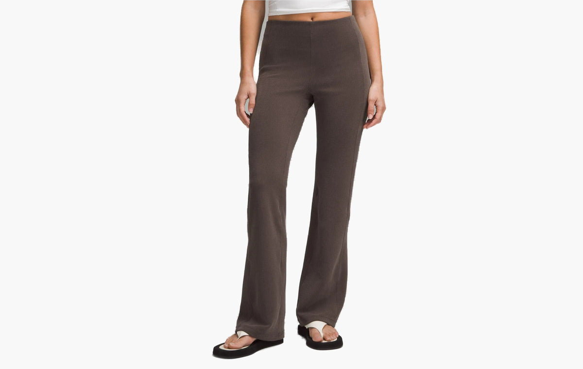 Ribbed Softsteme Flared Pant Regular "Espresso"