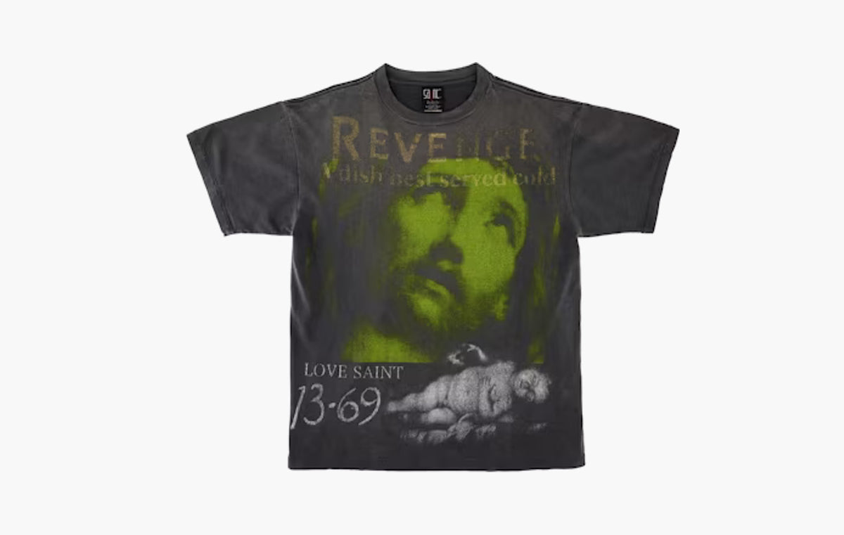 Saint Mxxxxxx x BerBerJin x GReeeeN Revenge Tee "Vintage Black"