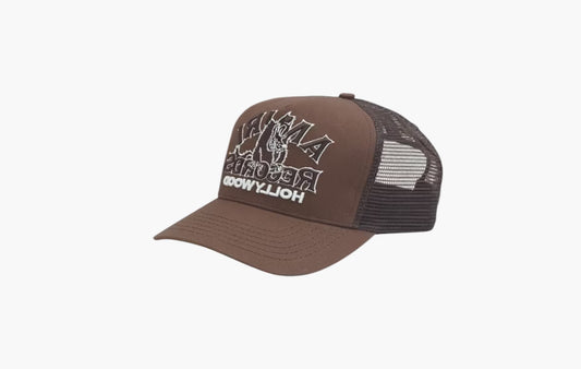 Wolf Logo Trucker Hat "Acorn"