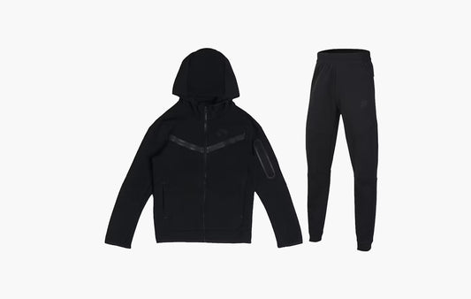 Sportswear Kids' Tech Fleece Full-Zip Hoodie & Joggers Set (Plus Size) "Black/Black"