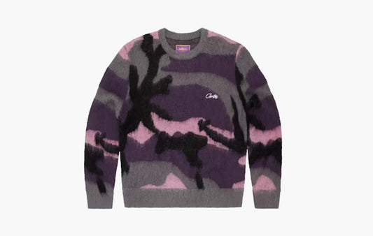 Mohair Knit Sweater "Sakura Camo"