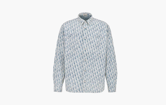 Overshirt Cotton Denim "Blue/White"