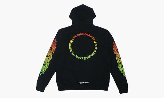Chrome Hearts Floral Sleeve Gradient Made In Hollywood Hoodie Black Gradient | The Sortage