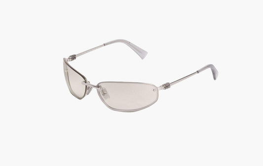 Nocturne Sunglasses "Silver Gradient" Transparent Lenses
