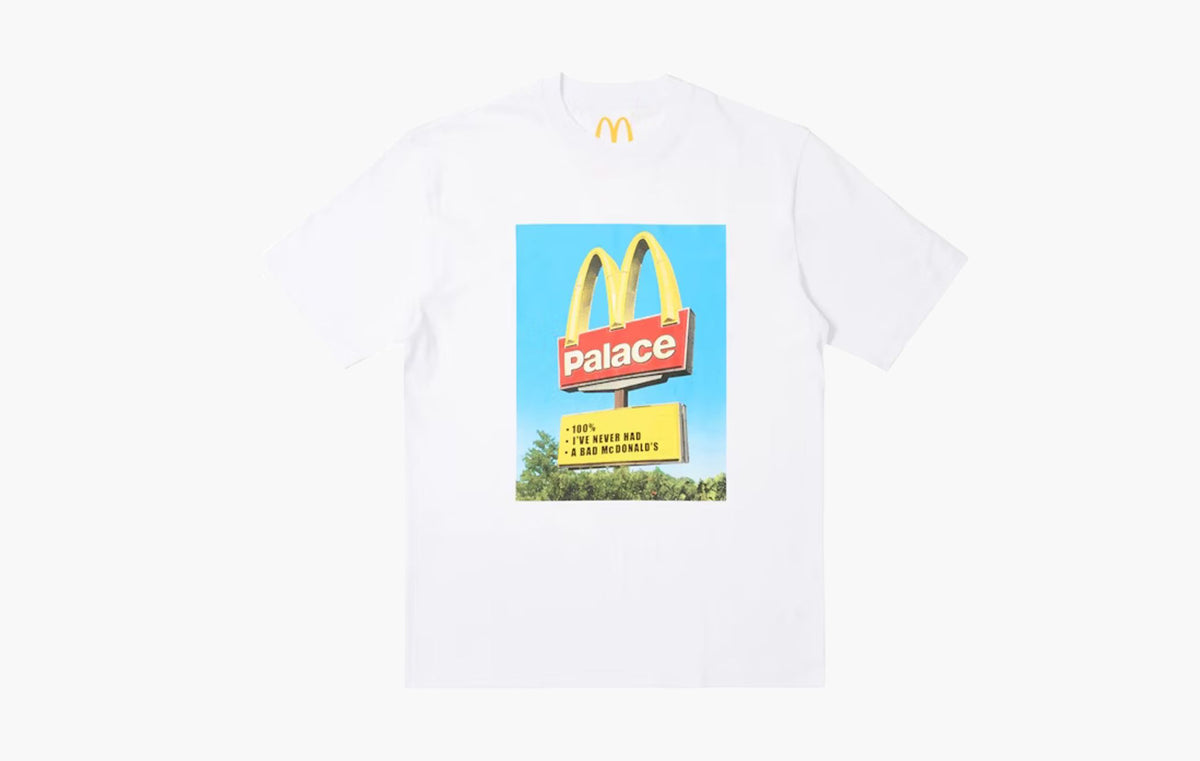 Palace x McDonald's Sign T-shirt "White"