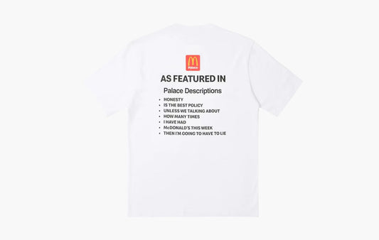 Palace x McDonald's Description T-shirt "White"
