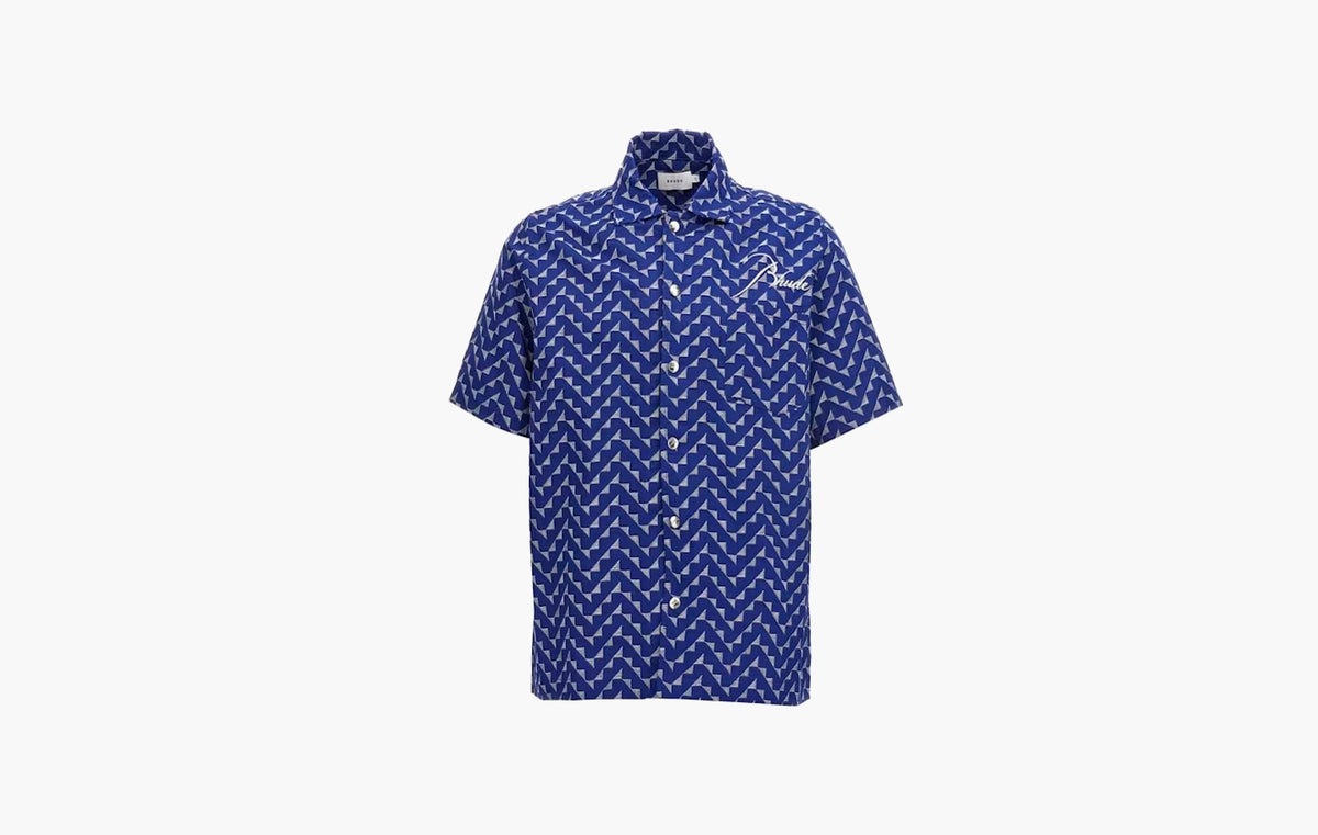 Beachfront Button Down Shirt "Navy"