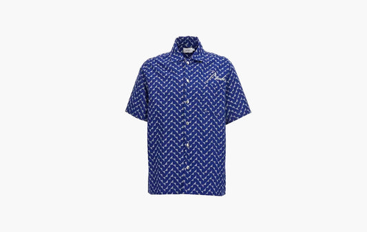 Beachfront Button Down Shirt "Navy"