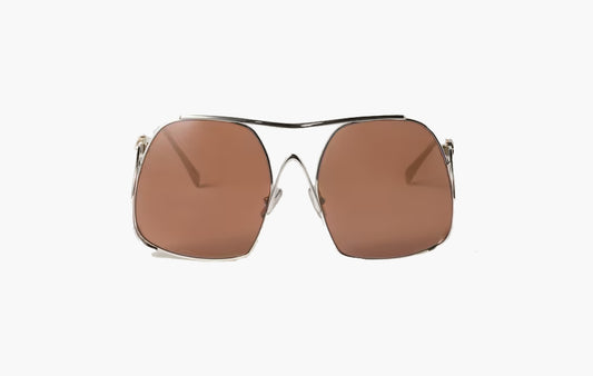 Ombre Sunglasses "Silver/Brown"