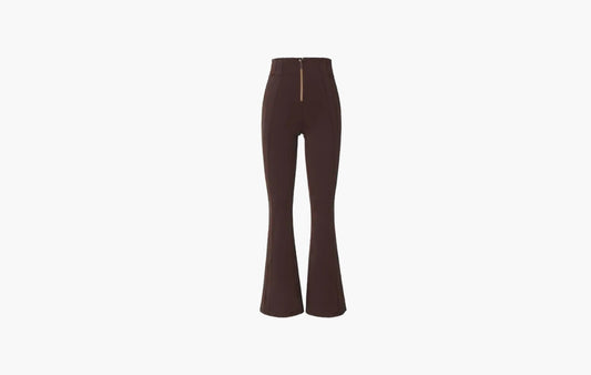 Define Luon High-Rise Flared Pant Zip-Front "Espresso"