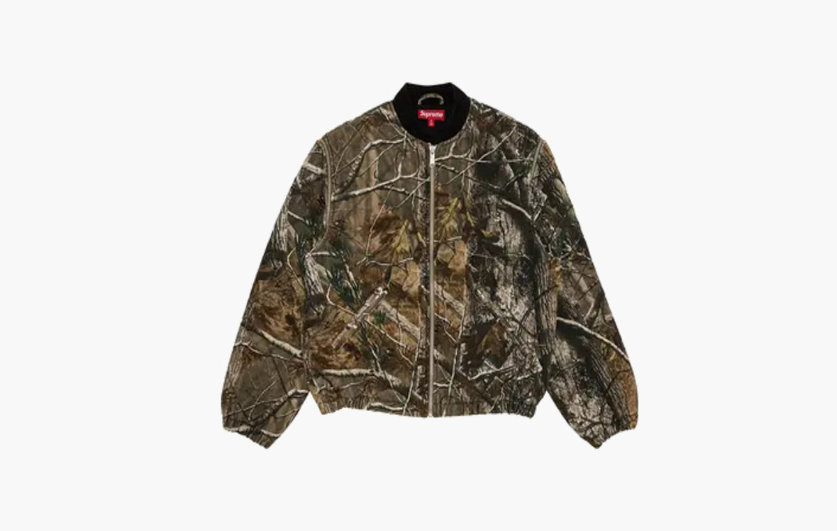 Zip-Off Sleeve Quilted Bomber Jacket "Realtree AP Camo"