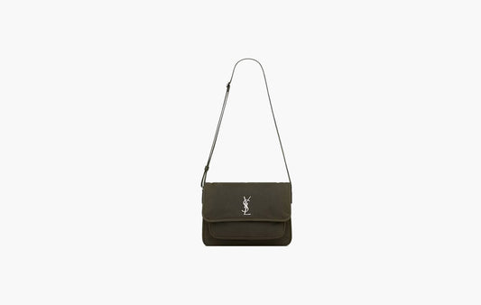 Niki Messenger In Canvas "Khaki Fonce"