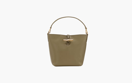 Le Roseau XS Bucket Bag Leather "Olive"